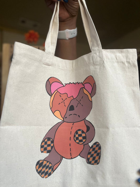Un Bearably Cute Tote Bag (B.R.A.T. Bear)