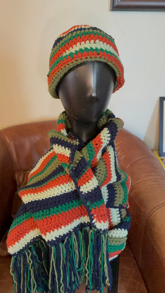 Fall Stripe Giant Scarf